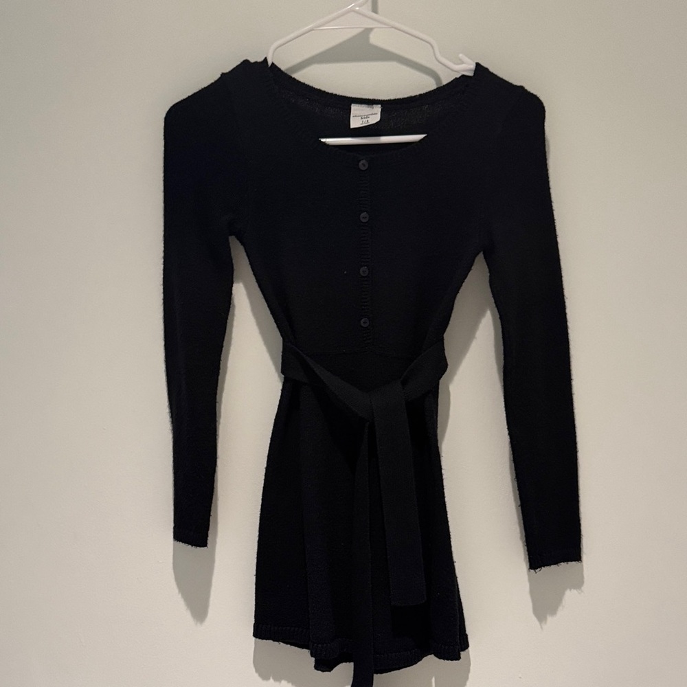Abercrombie Kids Black Long-Sleeve Dress
